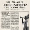 Por uma análise linguística, discursiva e crítica das mídias – empatia, ética, ponto(s) de vista